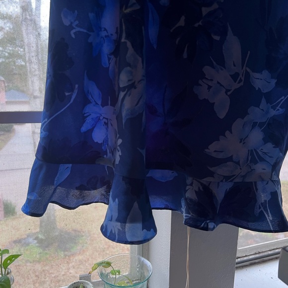 blue grunge vintage y2k 90's midi length dress - Picture 5 of 5